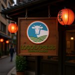 画像16: 牧歌的な牛と農地のロゴ (16)