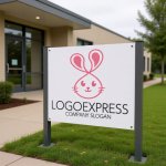 画像8: 可愛いうさぎのロゴ (8)