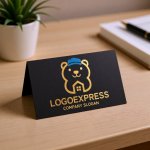 画像6: かわいい建設クマのロゴ (6)