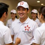 画像14: 矢印の人が織りなす星のロゴ (14)