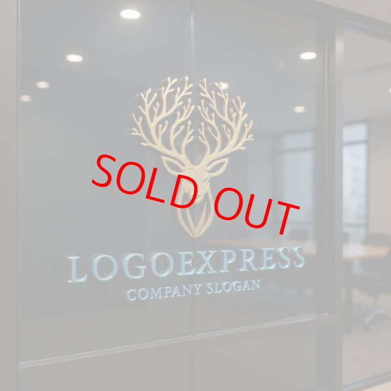 画像15: 生命の樹を冠する鹿のロゴ (15)