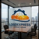 画像11: スポーツカーと歯車の高性能ロゴ (11)
