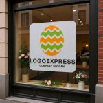 画像7: 波打つ縞模様の卵型ロゴ (7)