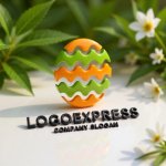 画像12: 波打つ縞模様の卵型ロゴ (12)