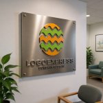 画像13: 波打つ縞模様の卵型ロゴ (13)