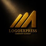 画像12: M字と成長を表すモダンラインロゴ (12)