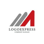 画像3: M字と成長を表すモダンラインロゴ (3)