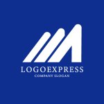 画像4: M字と成長を表すモダンラインロゴ (4)