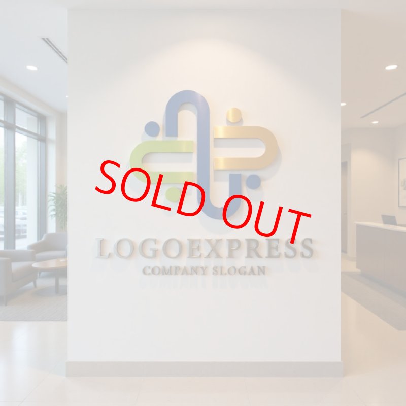 画像10: 繋がりとサポートのカラフル十字ロゴ (10)