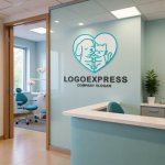 画像5: ハートの中で寄り添う犬と猫のロゴ (5)