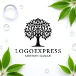 画像9: シンプルでエレガントな木のロゴ (9)