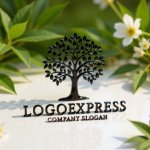 画像12: シンプルでエレガントな木のロゴ (12)