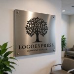 画像13: シンプルでエレガントな木のロゴ (13)