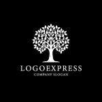 画像4: シンプルでエレガントな木のロゴ (4)