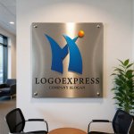 画像7: M字と人が躍動する成長ロゴ (7)