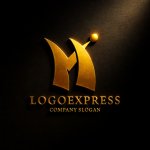 画像12: M字と人が躍動する成長ロゴ (12)