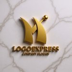 画像13: M字と人が躍動する成長ロゴ (13)