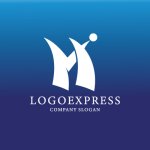 画像4: M字と人が躍動する成長ロゴ (4)