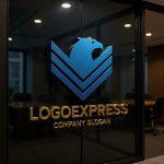 画像15: 力強い鷲のエンブレムロゴ (15)