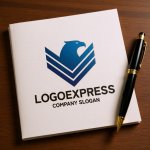 画像6: 力強い鷲のエンブレムロゴ (6)