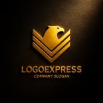 画像12: 力強い鷲のエンブレムロゴ (12)