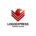 画像3: 力強い鷲のエンブレムロゴ (3)