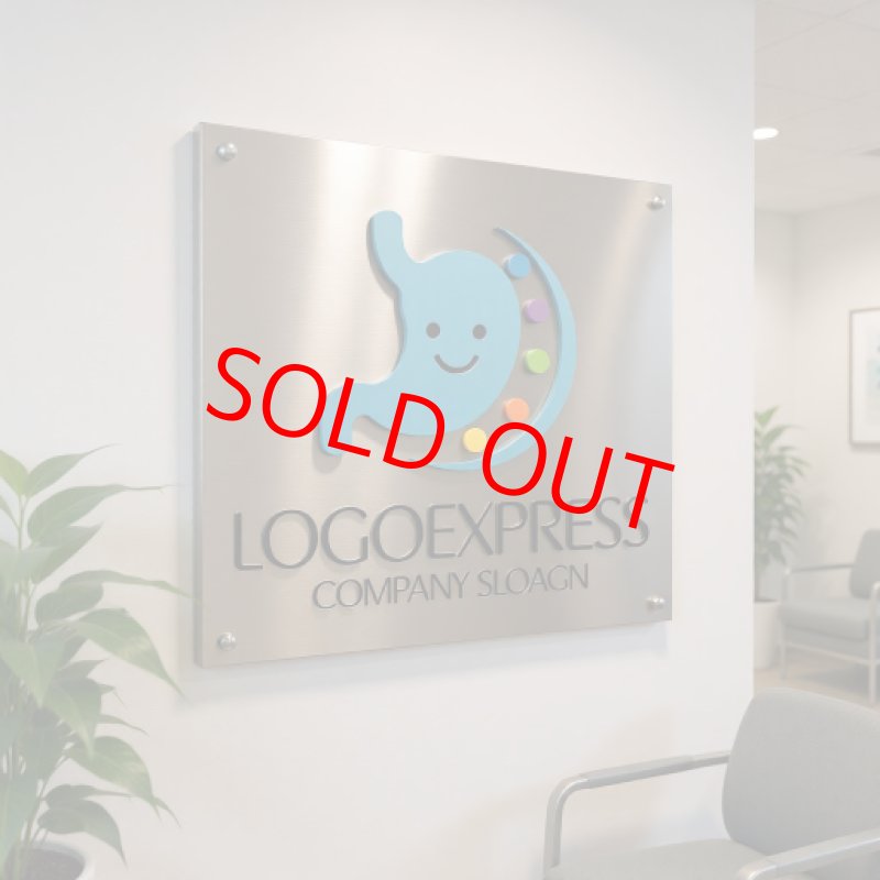 画像14: 笑顔の胃とカラフルな健康ロゴ (14)