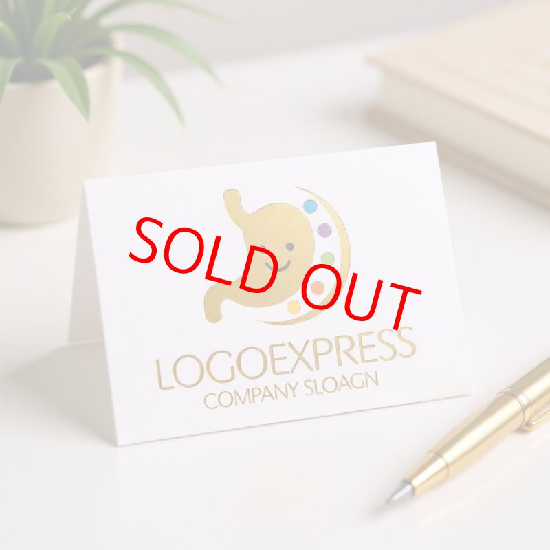 画像16: 笑顔の胃とカラフルな健康ロゴ (16)