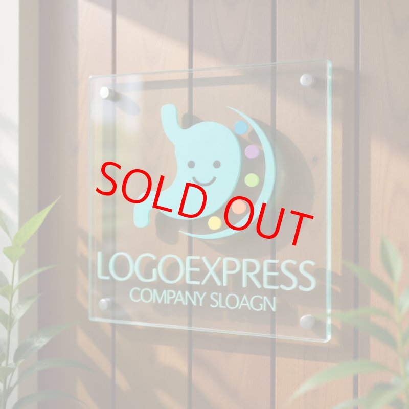 画像11: 笑顔の胃とカラフルな健康ロゴ (11)