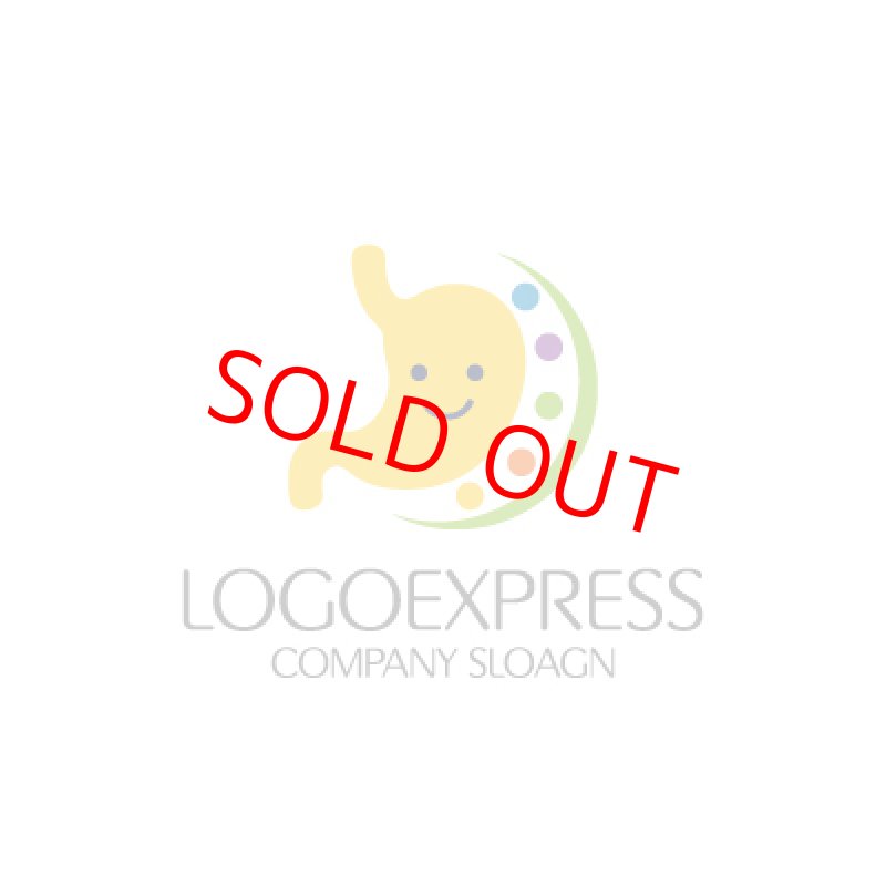 画像3: 笑顔の胃とカラフルな健康ロゴ (3)