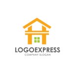 画像1: スタイリッシュなHを象った住宅ロゴ (1)