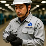 画像5: M字と成長を表すモダンビルディングロゴ (5)