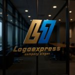 画像15: Lの文字と数字の1を組み合わせたロゴ (15)