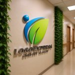 画像15: 人・健康・自然が調和する葉のロゴ (15)