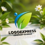 画像12: 人・健康・自然が調和する葉のロゴ (12)