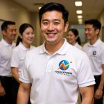 画像14: 円と上昇するN字の活力ロゴ (14)