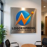 画像7: 円と上昇するN字の活力ロゴ (7)