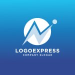 画像4: 円と上昇するN字の活力ロゴ (4)