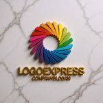 画像13: カラフルな円形渦巻きの多様性ロゴ (13)