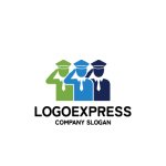 画像1: 信頼と連携を示すプロフェッショナルチームロゴ (1)