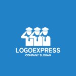 画像4: 信頼と連携を示すプロフェッショナルチームロゴ (4)