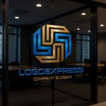 画像15: 「LS」を融合した八角形モダンロゴ (15)