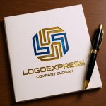 画像6: 「LS」を融合した八角形モダンロゴ (6)