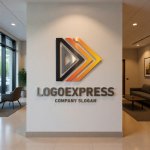 画像10: D字と矢印の推進力ロゴ (10)