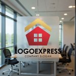 画像8: 五角形の家と輝く屋根のロゴ (8)