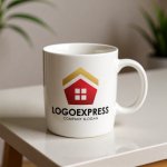 画像12: 五角形の家と輝く屋根のロゴ (12)