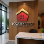 画像13: 五角形の家と輝く屋根のロゴ (13)