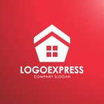 画像4: 五角形の家と輝く屋根のロゴ (4)