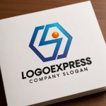 画像14: 六角形とS字未来へ導く人々のロゴ (14)