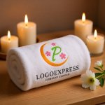 画像5: 月と桜に囲まれた優雅なPのロゴ (5)